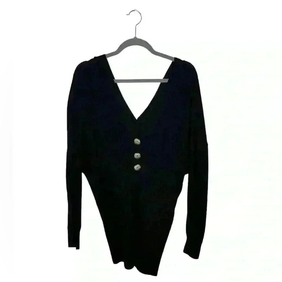 Good American Waisted Cardigan Size 1/2 fits Small/Medium Knit - Picture 3 of 6